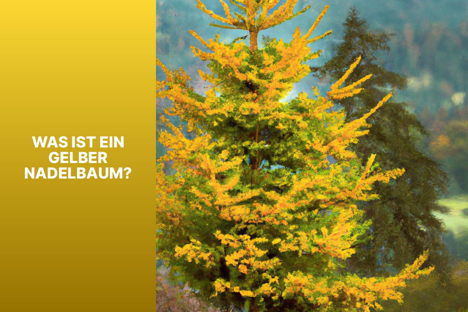 Was ist ein Gelber Nadelbaum? - gelber Nadelbaum 