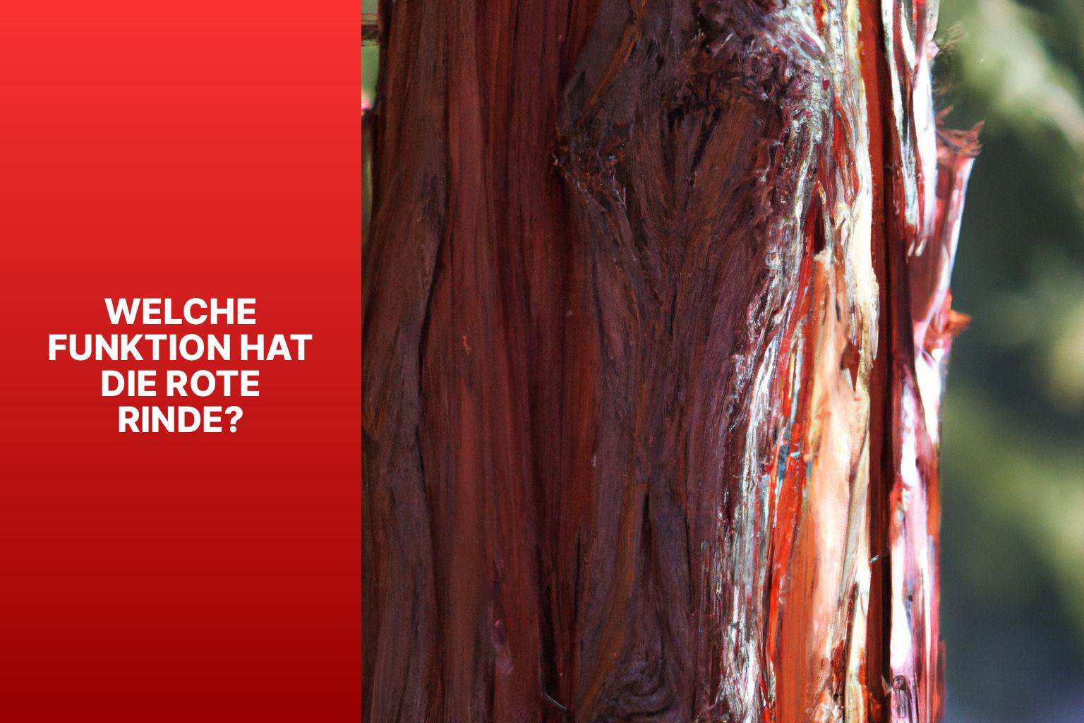 Welche Funktion hat die Rote Rinde? - Nadelbaum rote Rinde 