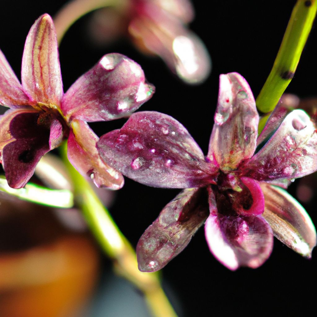 womit Orchideen gießen